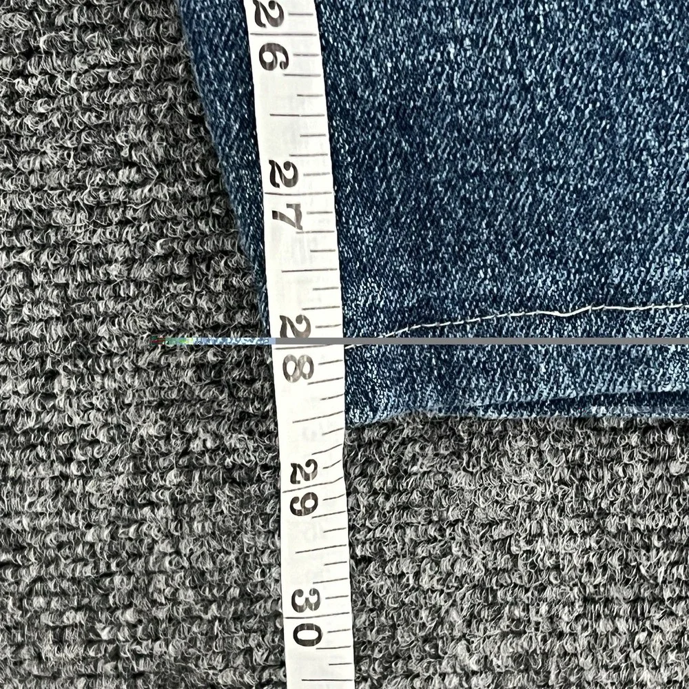 Levis 505 Regular Fit Jeans Mens Blue Denim Cotton Stretch High Rise 36x32